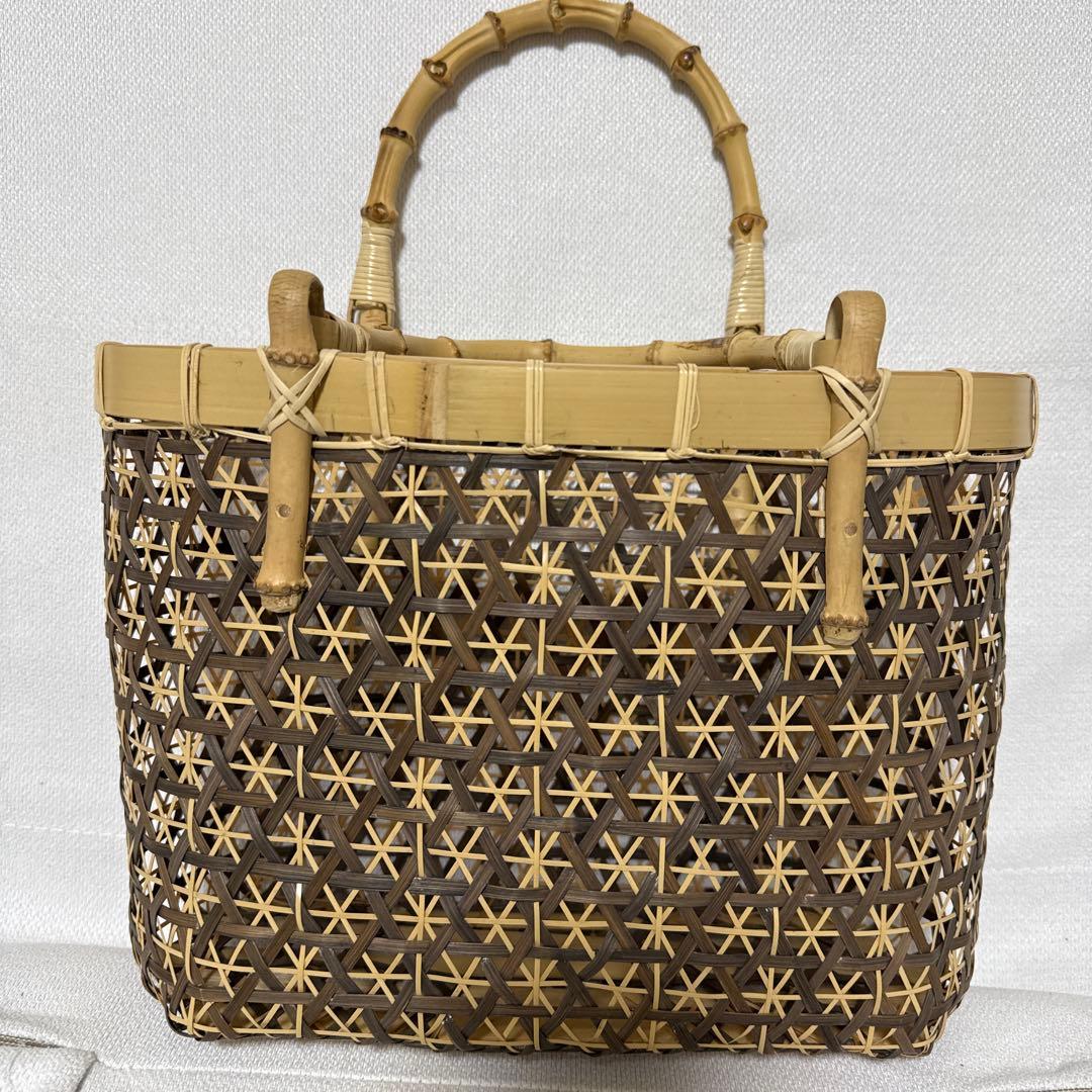竹籠バッグ 手作り 竹細工 倉敷 79歳の父のハンドメイド