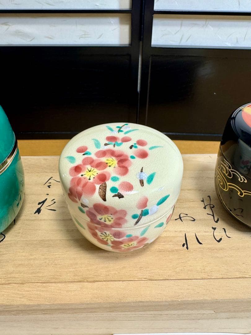 フランクリン画廊　五節供　オリジナル棗揃　未使用品　共箱　共布　紹介栞