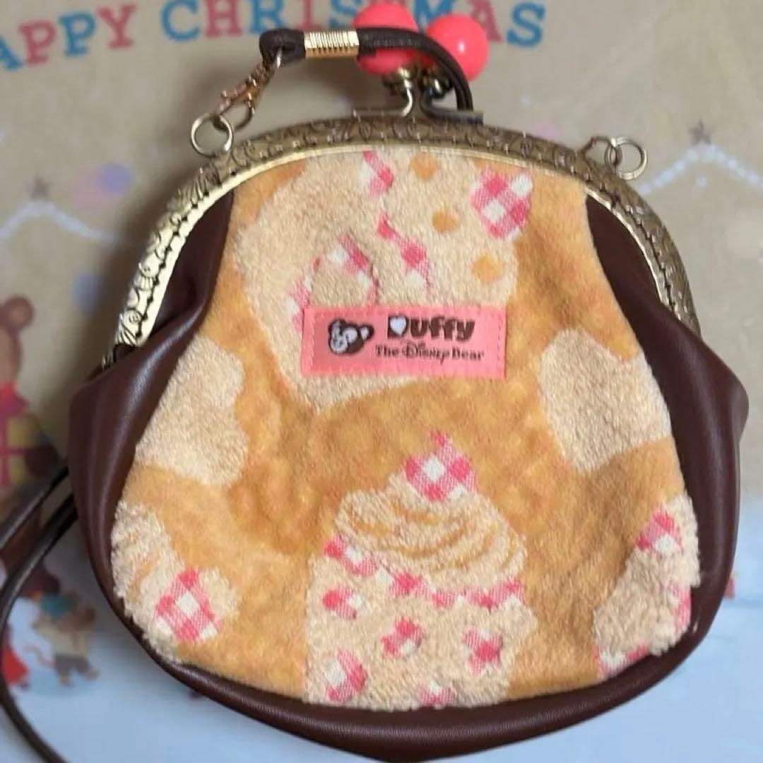 未使用品✨️ダッフィー がま口 ポーチ バック ショルダーバッグ ハンドメイド