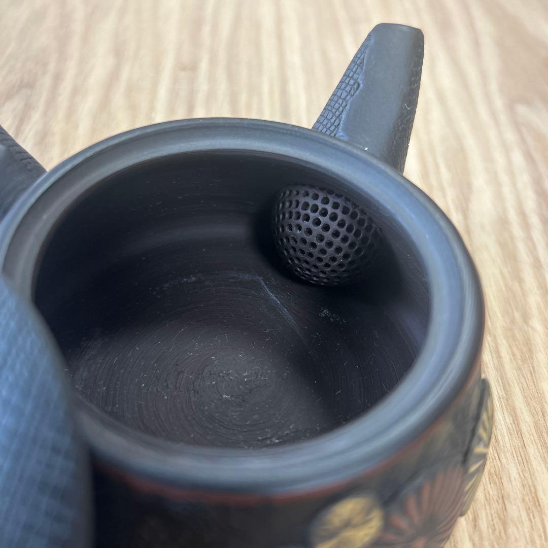 常滑焼　石水作　稲葉石水　氷烈文 急須　茶器　菊梅　共箱