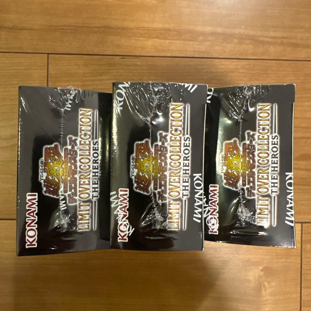 遊戯王　リミテッドオーバーコレクション-ザヒーロー　3BOX シュリンクつき