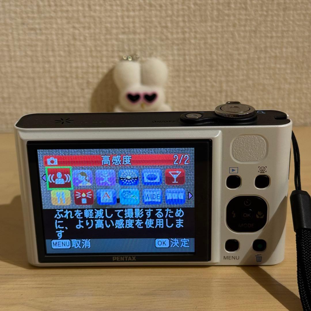 PENTAX Optio RZ18 ホワイト　動作確認済み