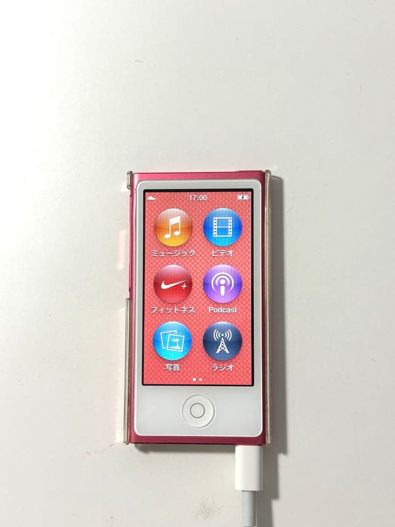 Apple iPod nano 第7世代 ピンク ライトニング 有線イヤホン付き