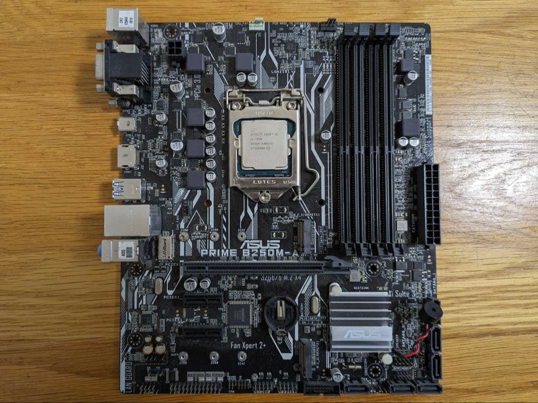 マザーボード ASUS PRIME B250M-A + i5 7400
