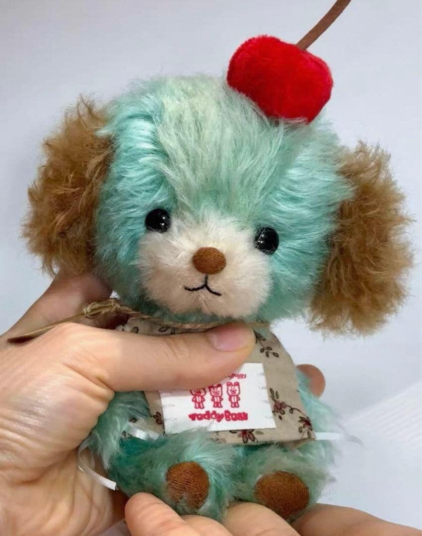 ミントチョコ仔犬 アーティストベア 海外作家様 ハンドメイド ぬいぐるみ