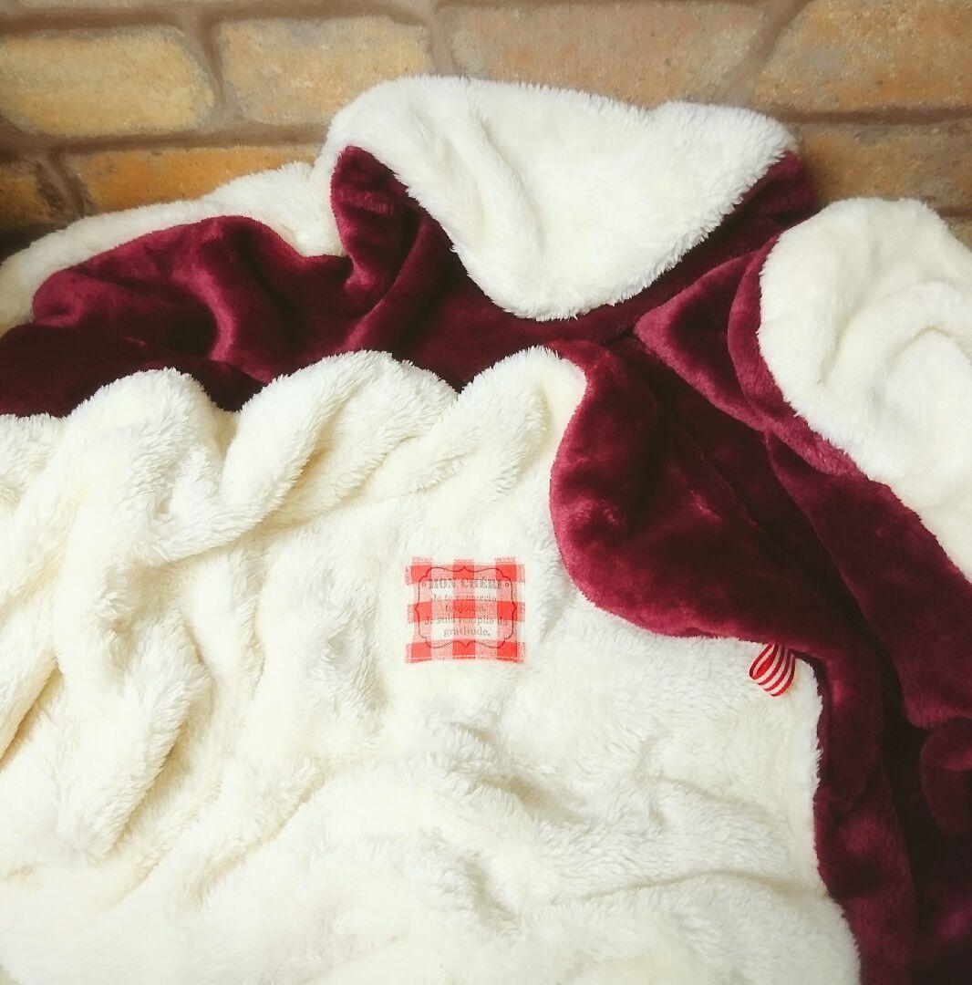 専用⭐みかん❤超ふかふか❤Ｗボア☆特大ブランケット⭐ワインみるく❤