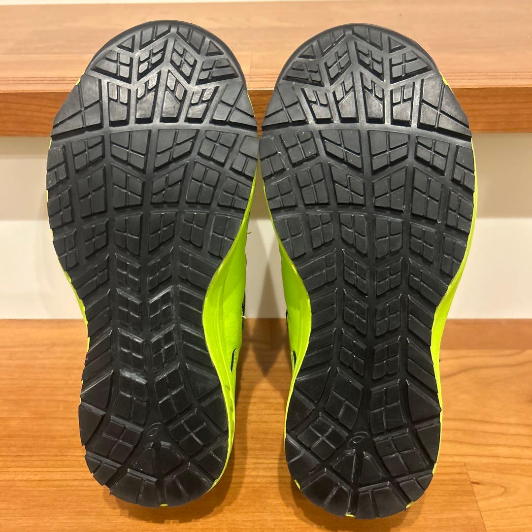 アシックス　WINJOB CP307 BOA ネオンライム 23.5cm　安全靴