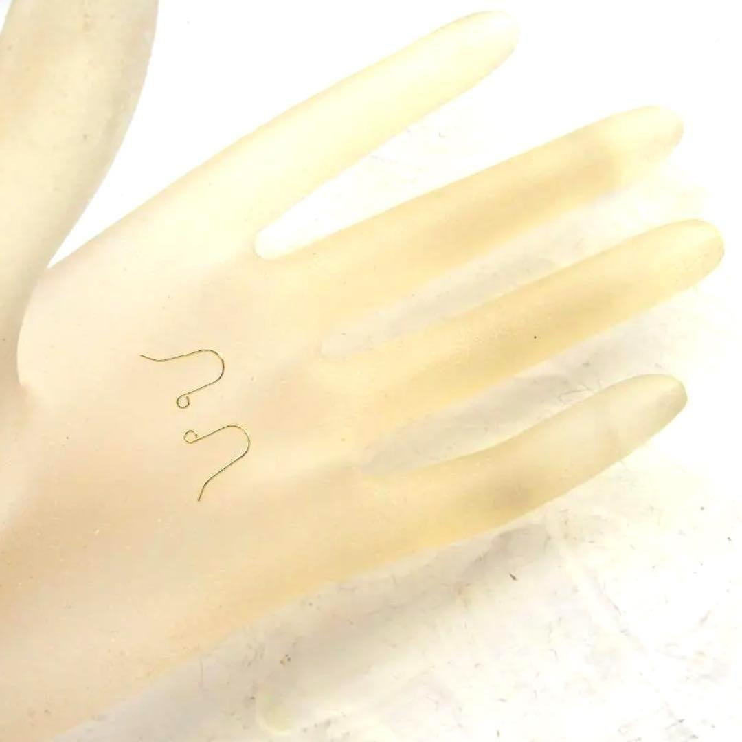 18K K18 ピアス フック ハンドメイド 刻印 パーツ 18金18KYG