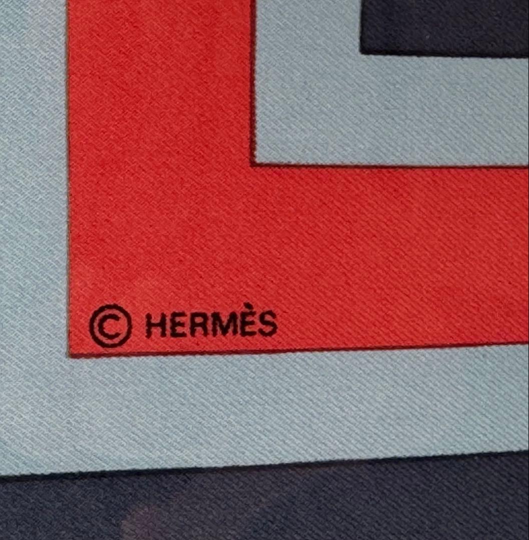 ニ*コ様 HERMES スカーフ カレ90 Les Chats レ・シャ 猫達
