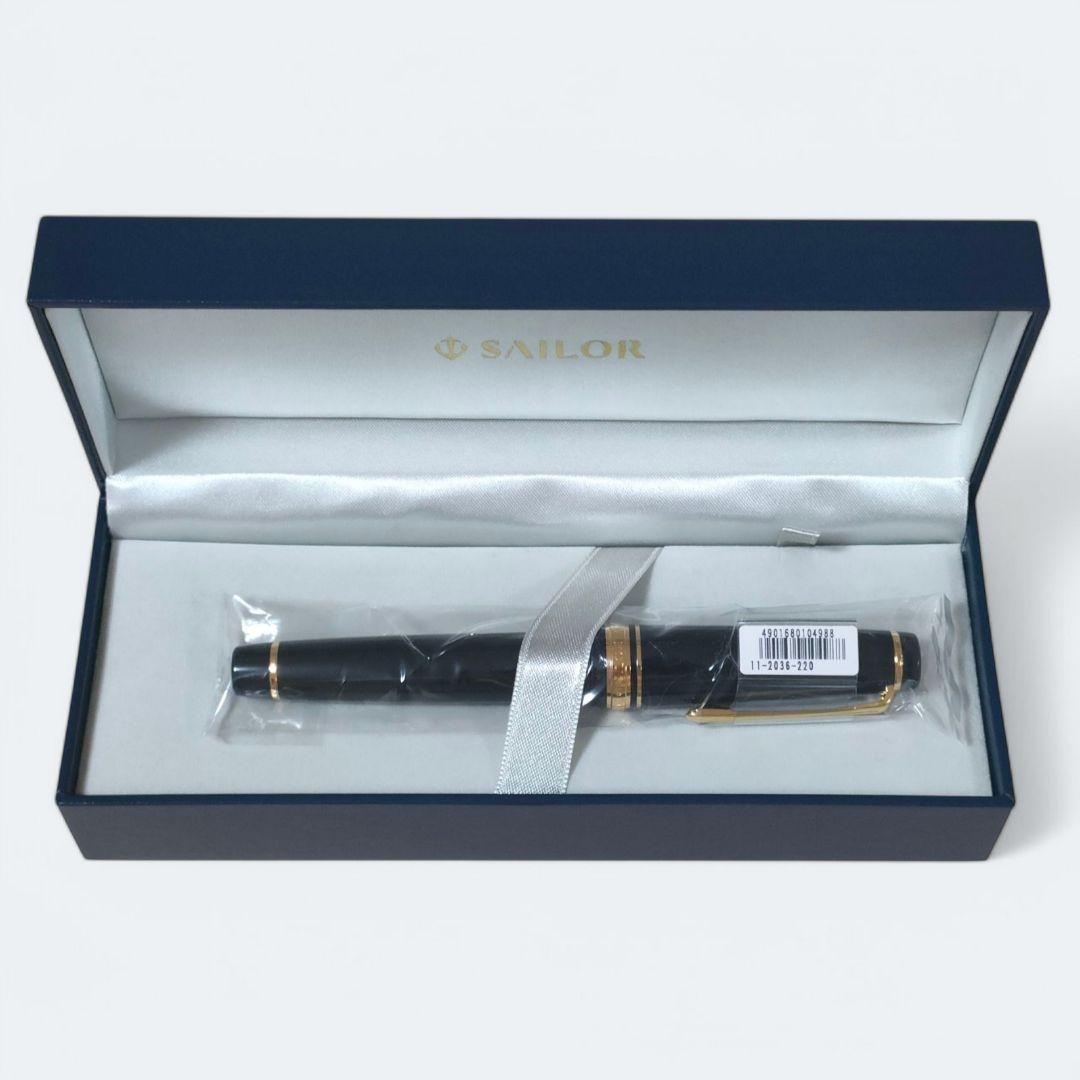 【SAILOR／セーラー】万年筆 プロフェッショナルギア ブラック金 未使用品