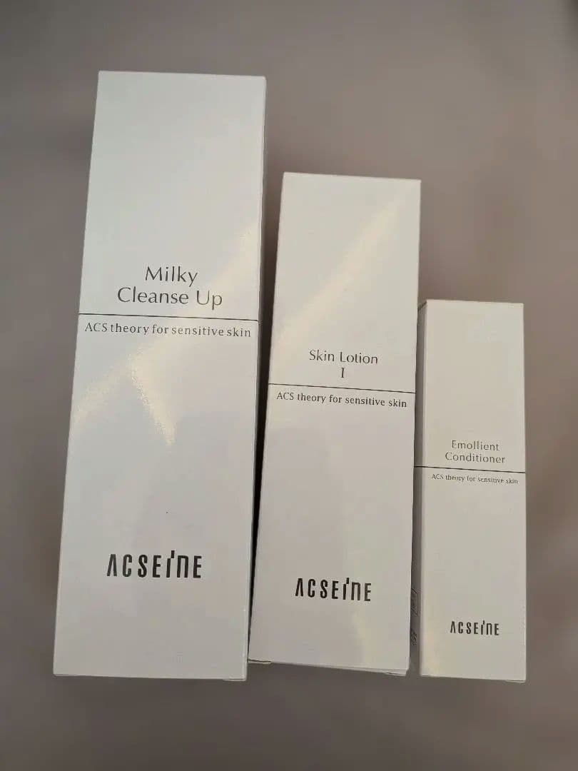 ACSEINE 　クレンジング　化粧水　乳液