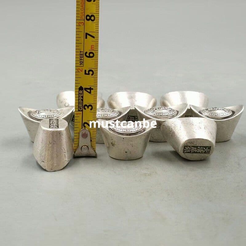 元宝十帝銭 銀錠 銅製品 装飾品 現代工芸品 置物