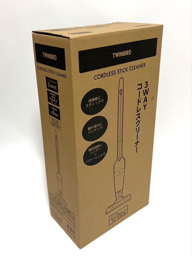 TWINBIRD ツインバード コードレススティック型クリーナー TC-5109