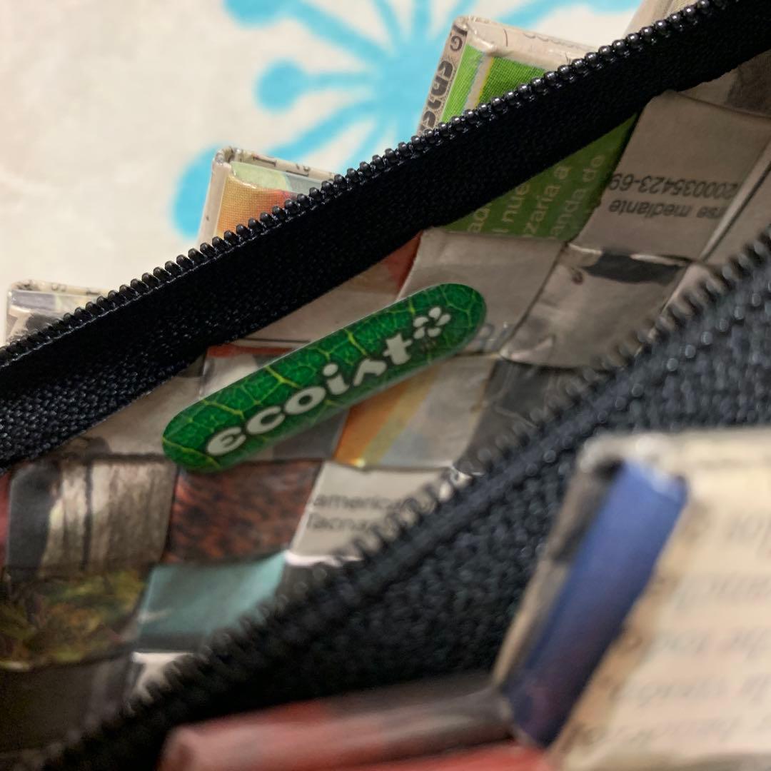 レア　ecoiat 英字バッグ　一点物　ヴィンテージ　ハンドバック