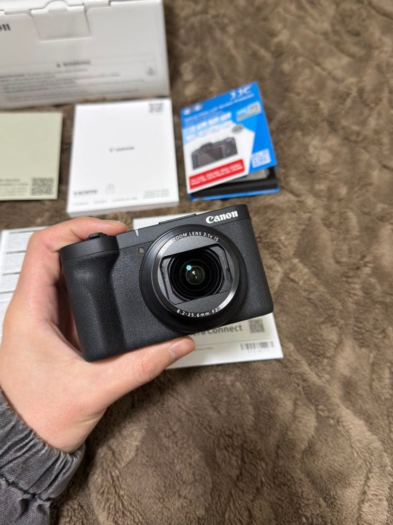 【極美品】Canon PowerShot V1 純正電池2個付 充電器