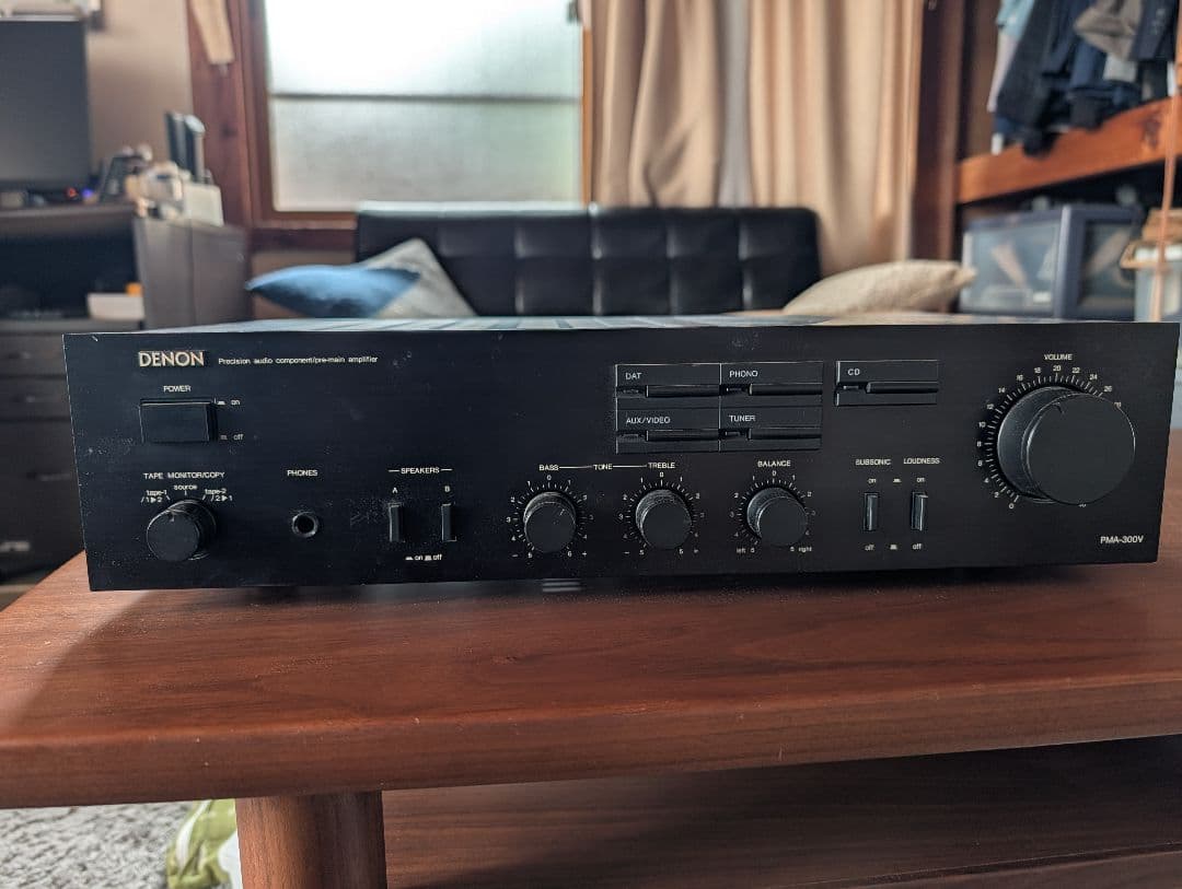 スマホ・TV接続可★デノン PMA-300V 動作良好 ケーブル2本付 アンプ