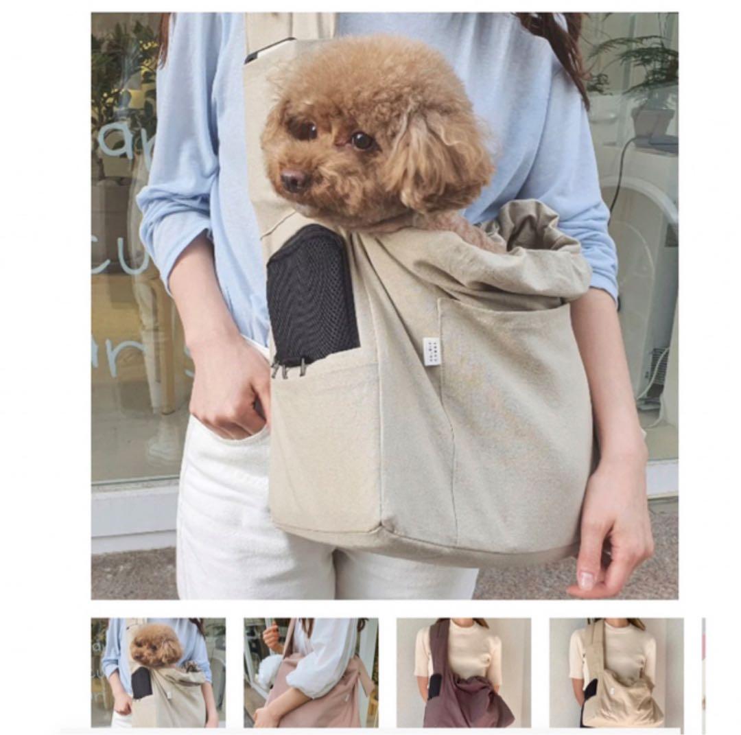 DOUBLE COMMA MANDOO BAG ベージュ　L