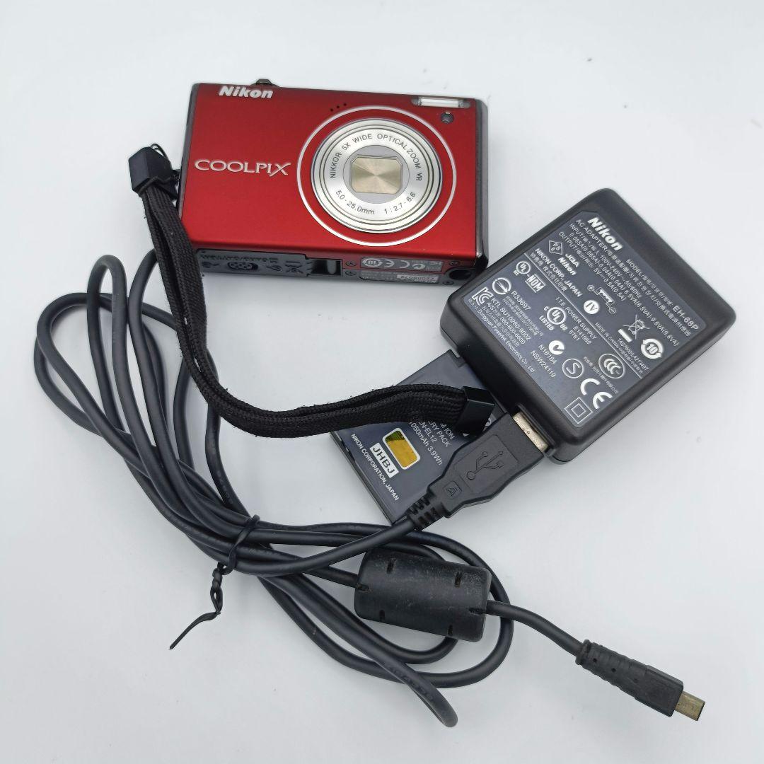 動作良好　Nikon Coolpix S640 レッド