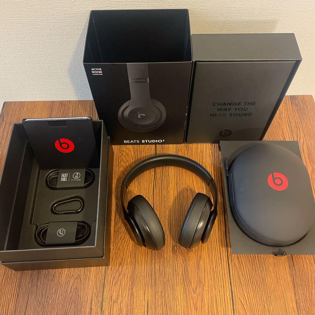完品⭐️BEATS STUDIO3 WIRELESSマットブラック黒