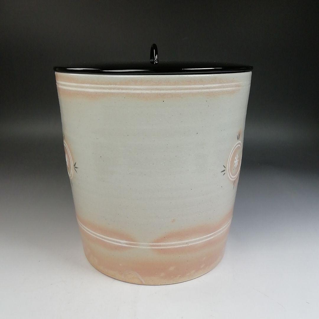 Ｗ３０８　水指　『御本　狂言袴　一重口』『景山 造』　共箱　茶道具
