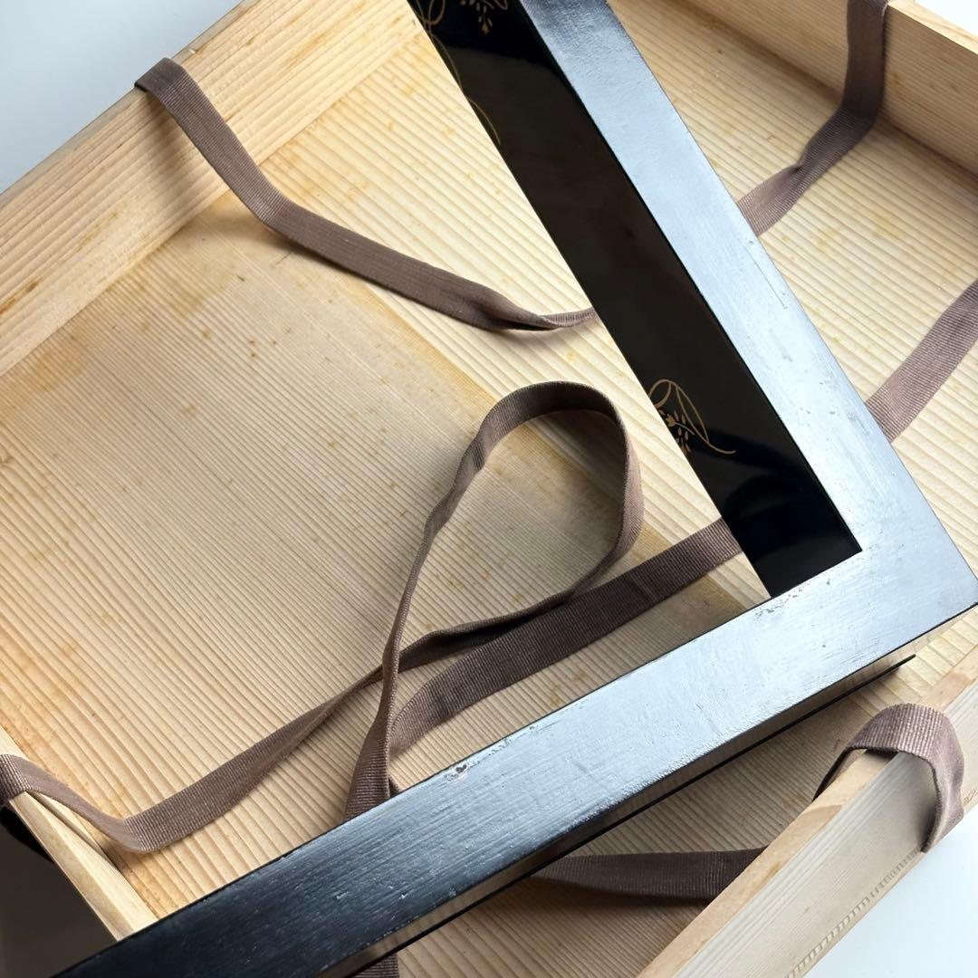 蒔絵 炉縁 塗師 表渓 共箱 茶道具