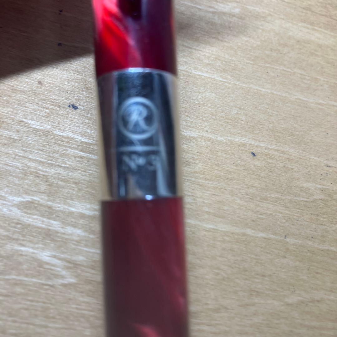 ROMEO No.3 ボールペン 太軸 赤 マーブル 伊東屋 高級筆記具 美品
