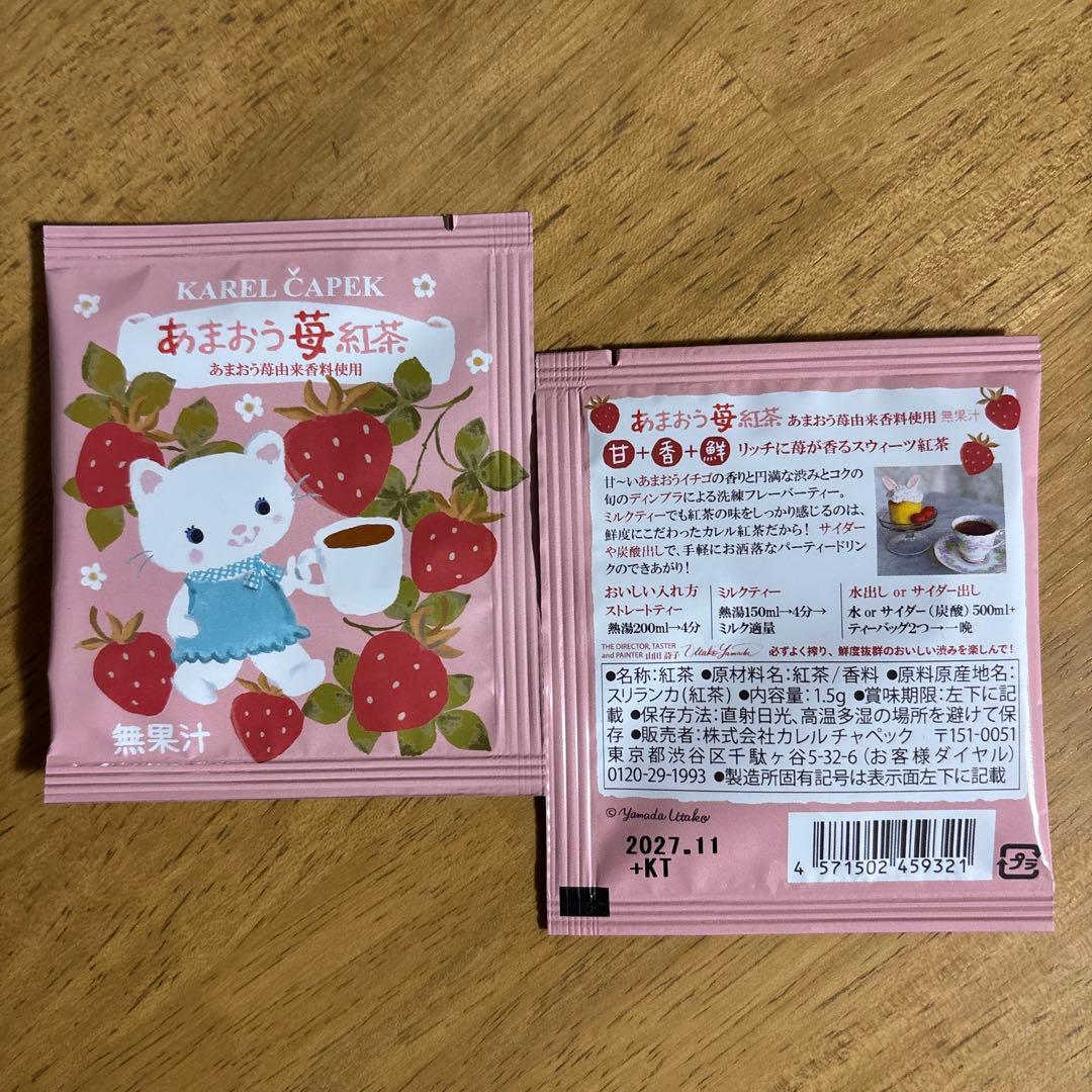 カレルチャペック紅茶　デイリーシリーズ6箱セットといちごティーバッグ15枚