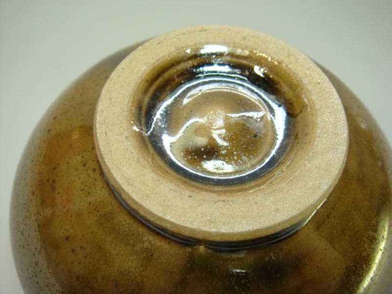 茶碗■窯変碗「荒尾常三」兜巾高台 飴釉 桐共箱 お茶道具 古美術■