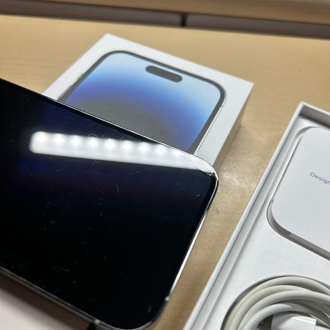 iPhone14 Pro 128GB SIMフリー　画面割れあり
