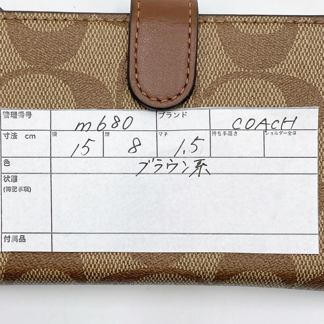 COACH コーチ iPhonePro 手帳型ケース フォリオ m680