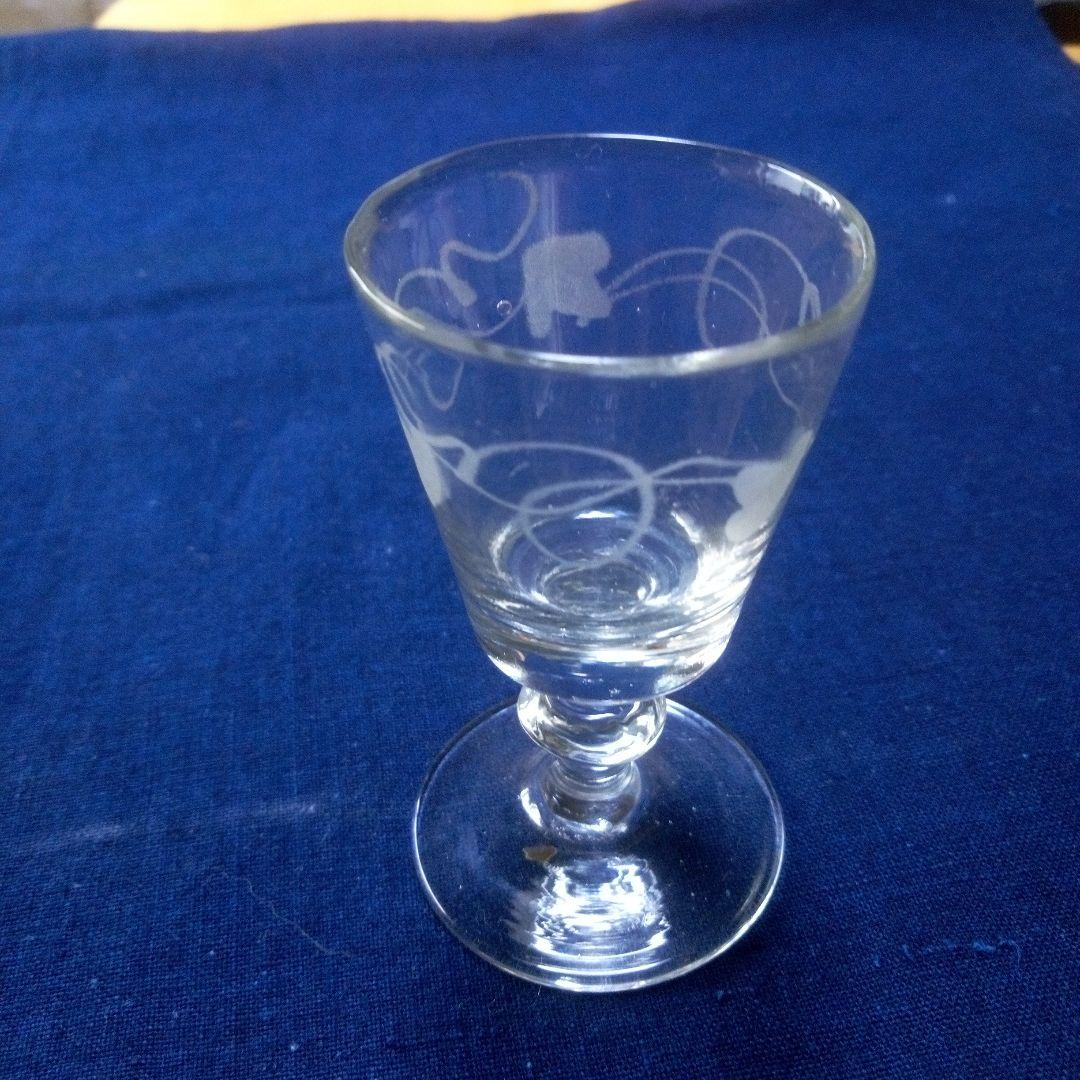明治．大正のガラス　グラヴュール脚付杯