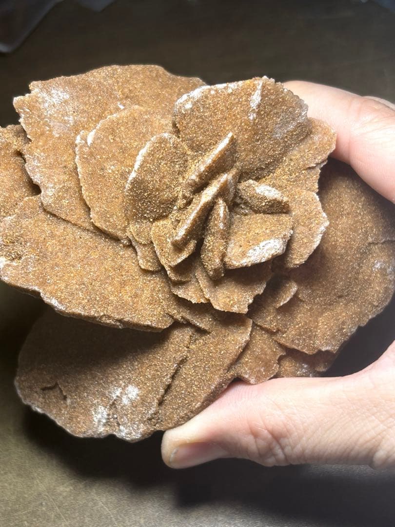 砂漠のバラ　デザートローズ　置物（新品未使用）大きめ　花の形　サハラ砂漠