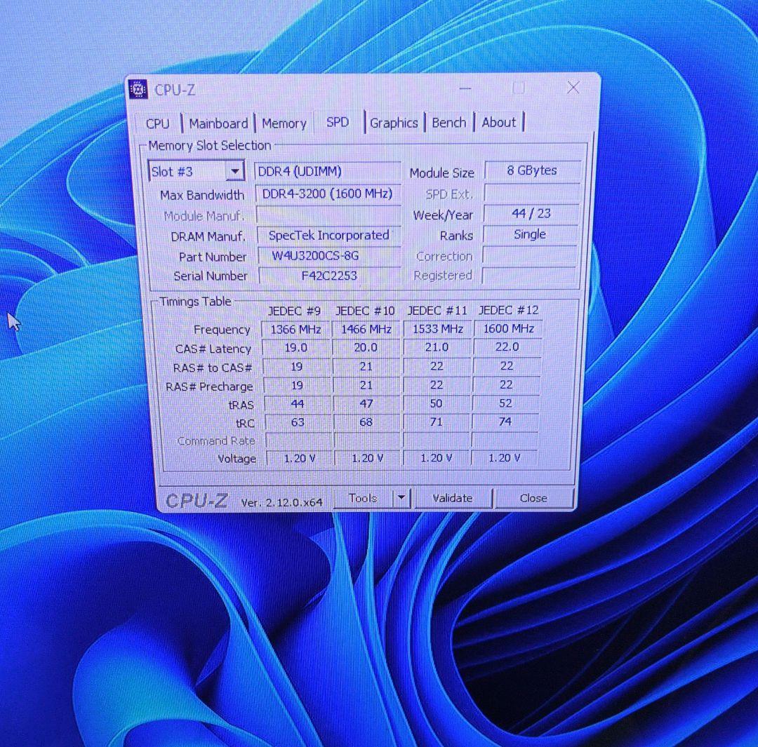 メモリー CFD STANDARD DDR4-3200 8GB x 2 16GB
