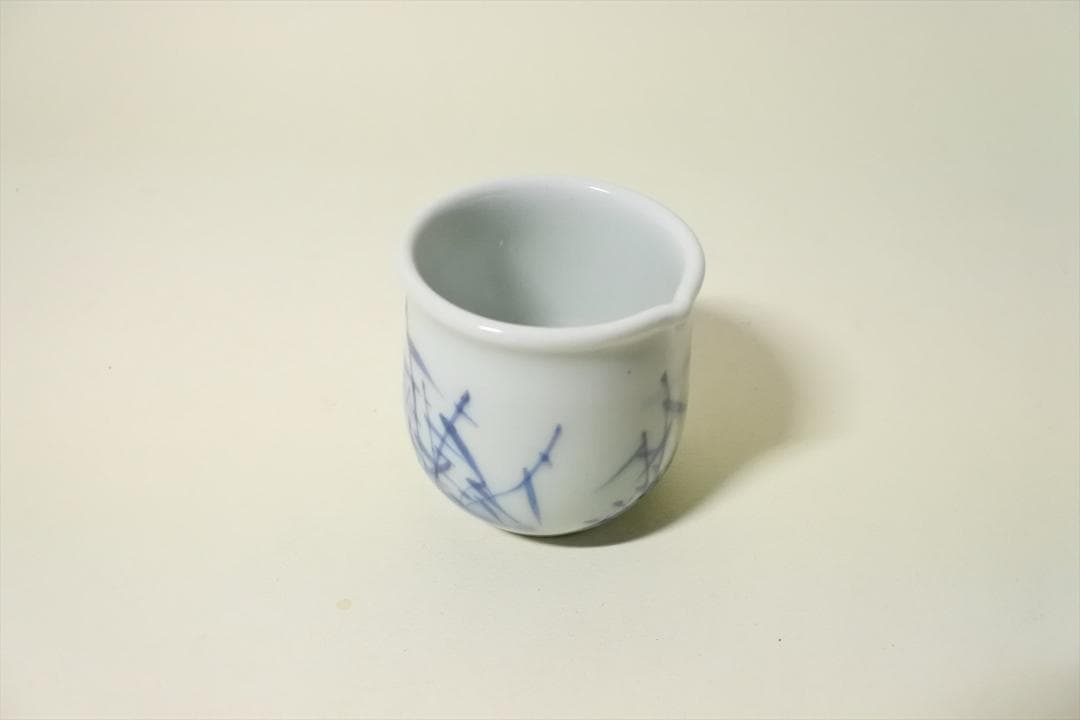江戸末期～明治時代　伊万里　染付　片口　醤油差　骨董品　アンティークｆ