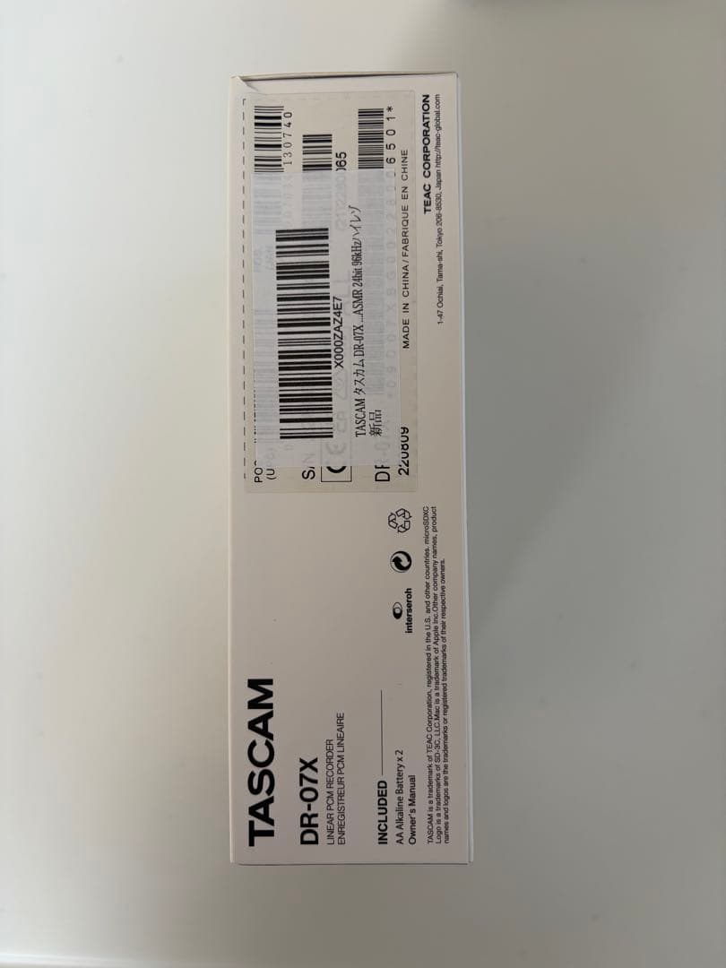 TASCAM DR-07X リニアPCMレコーダー