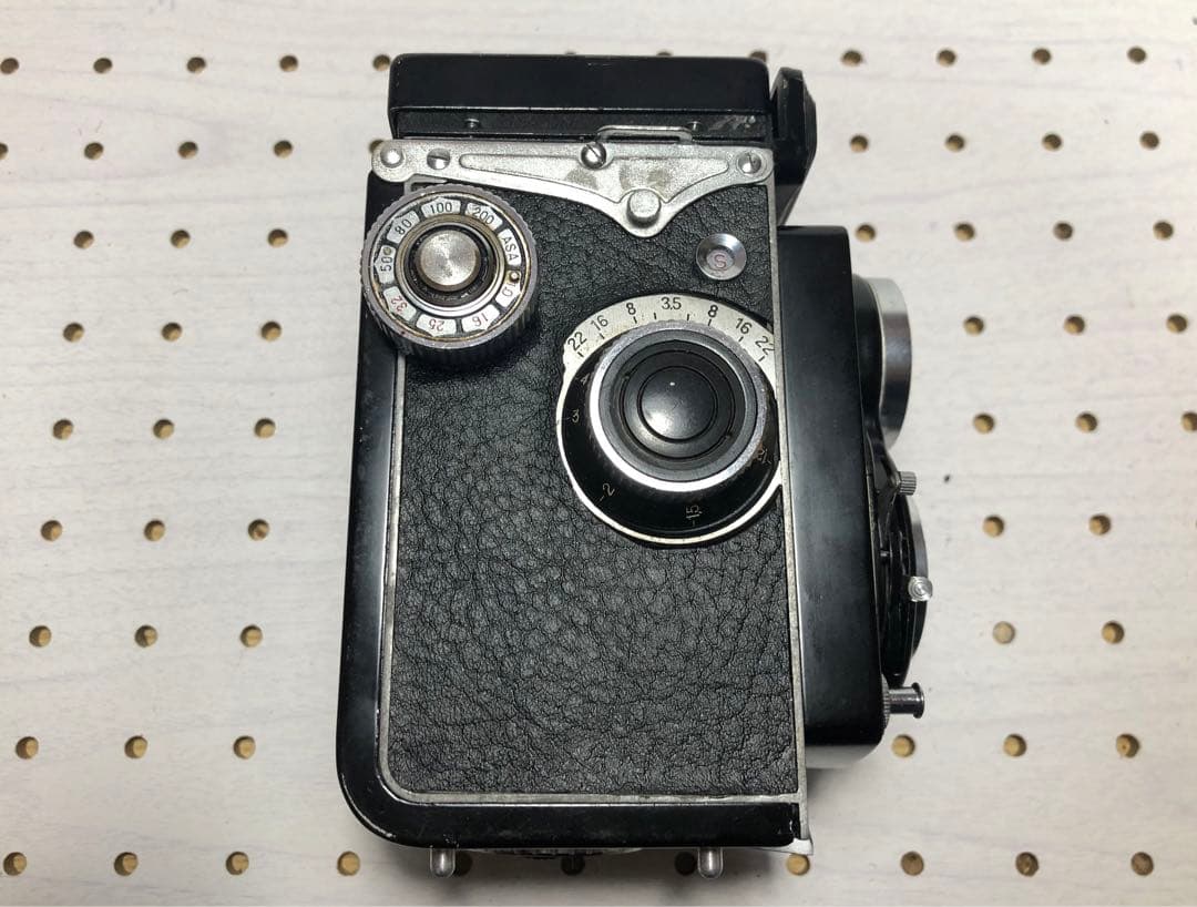 ☆YashicaFlex 二眼レフカメラ ブラック ケース付き　「動作確認済み」
