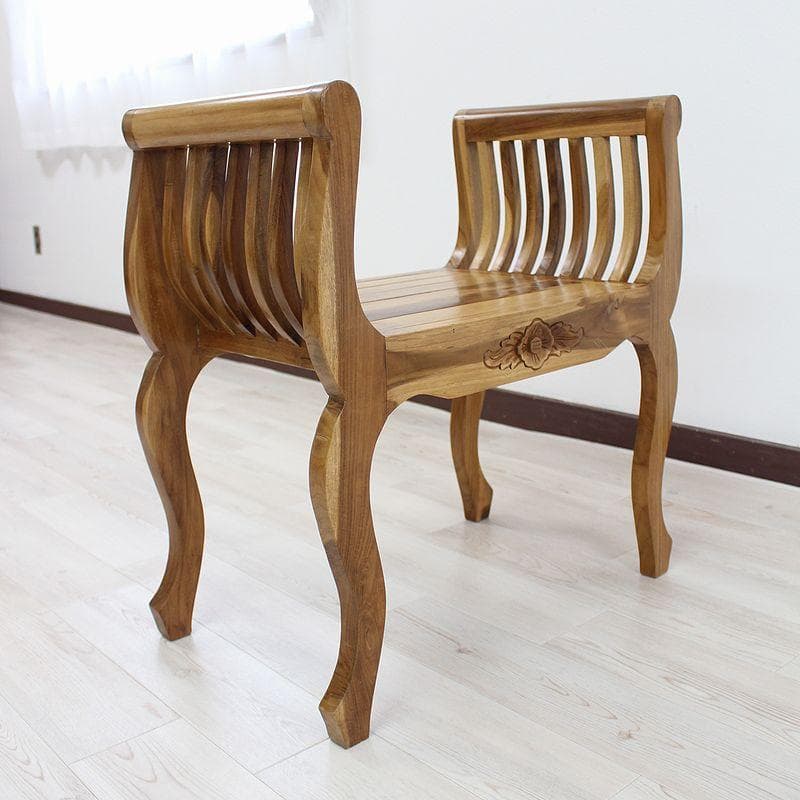 新品 アジアン チーク家具 無垢 デザインスツール リゾートチェア 椅子 腰掛