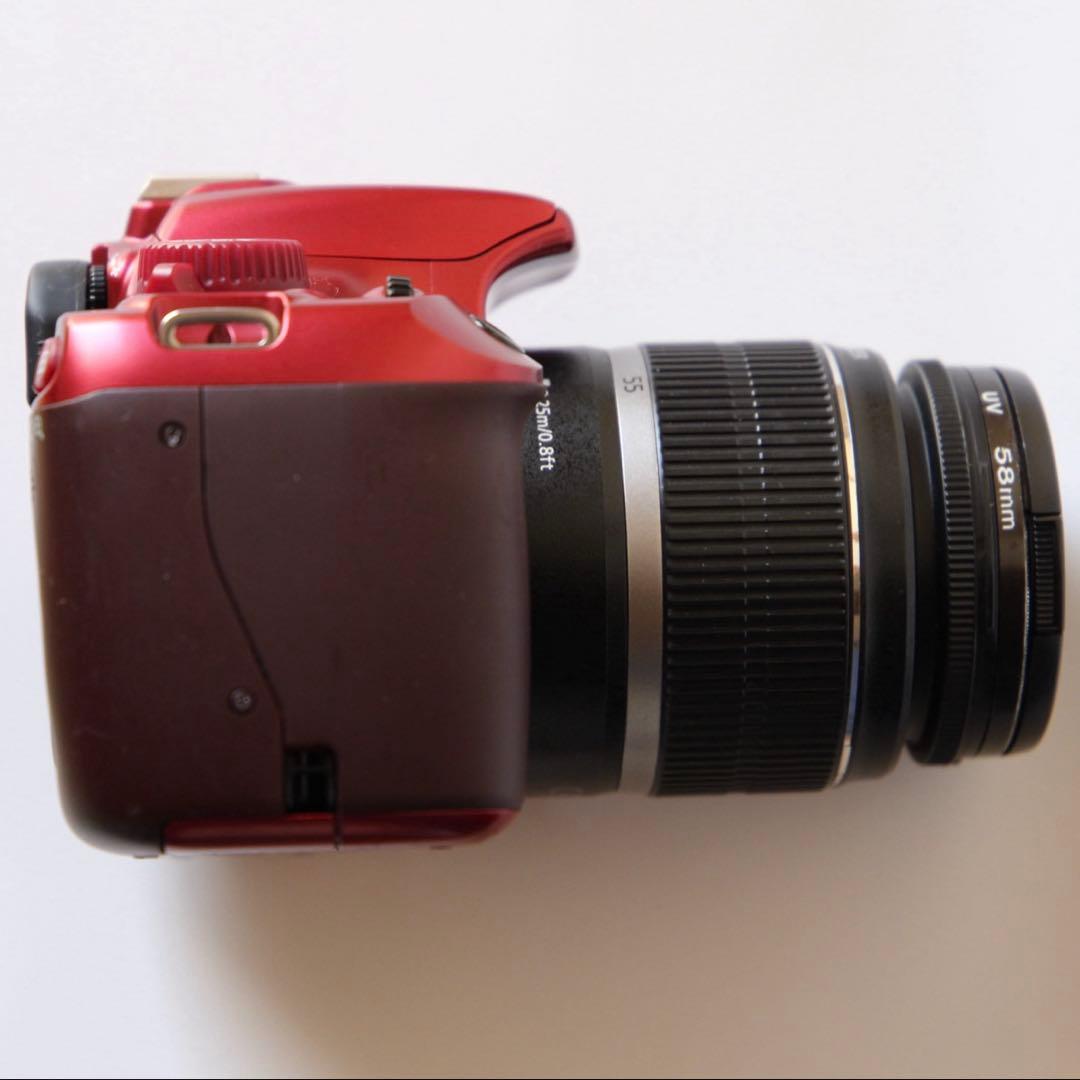 Canon EOS Kiss X50一眼レフカメラ RED