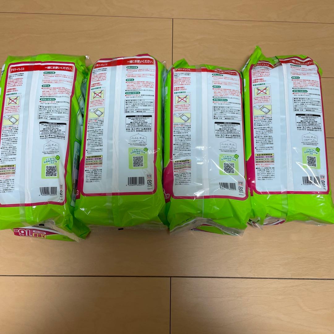 デオトイレ 複数猫用ペットシーツ 16枚入×4パック