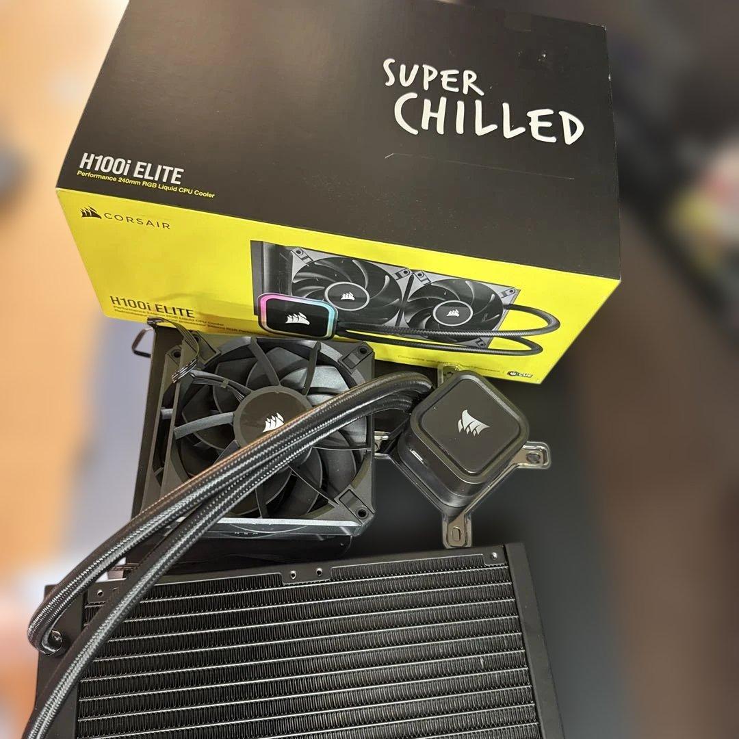 CORSAIR H100i ELITE 水冷CPUクーラー ほぼ未使用品