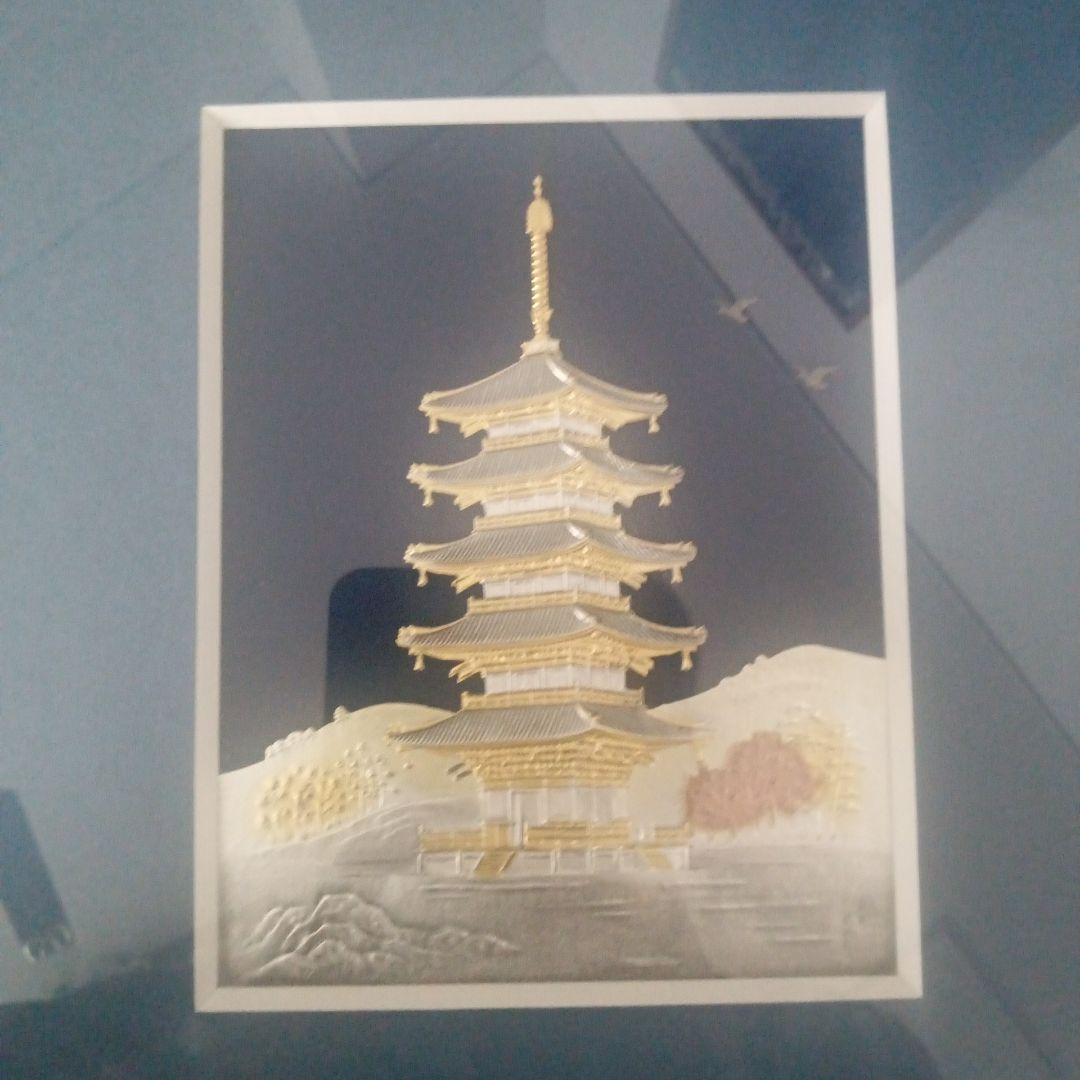 関工芸、初代武比古　五重塔　純銀 SV999