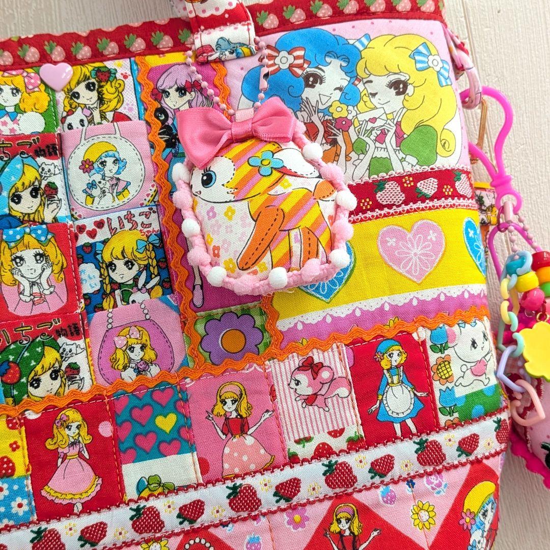 ❤おとめちっくパーティー❤ショルダー紐付き❤トートバッグ❤