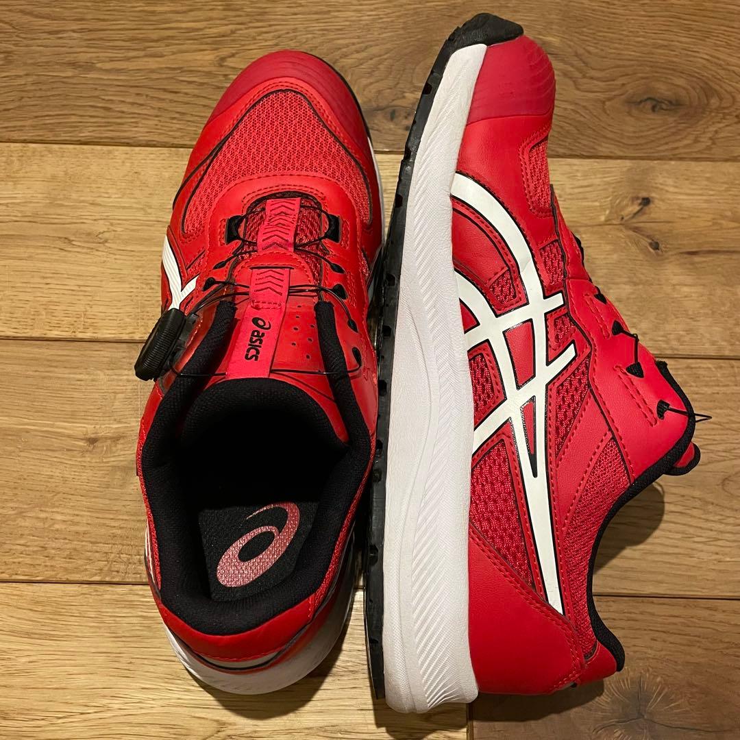 中古asics WINJOB CP219 80A 27.0cm レッド/ホワイト
