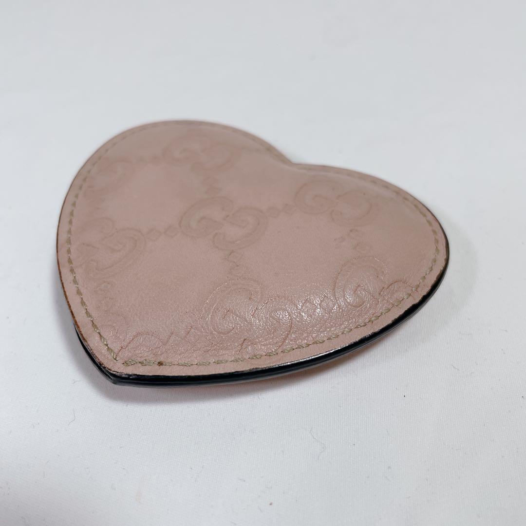 GUCCI グッチ　グッチシマ　ハート型　コンパクトミラー