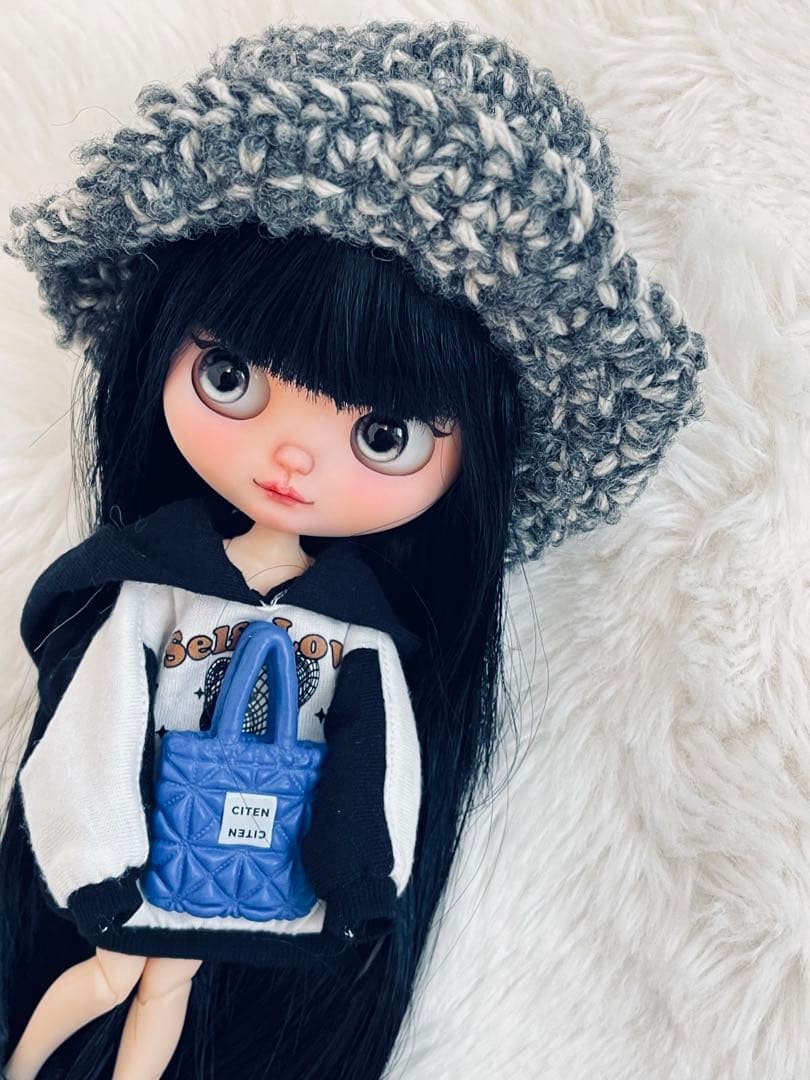 ミディーアイシードール　カスタム　超目線あげ♡だんごツインの桃ちゃん♡