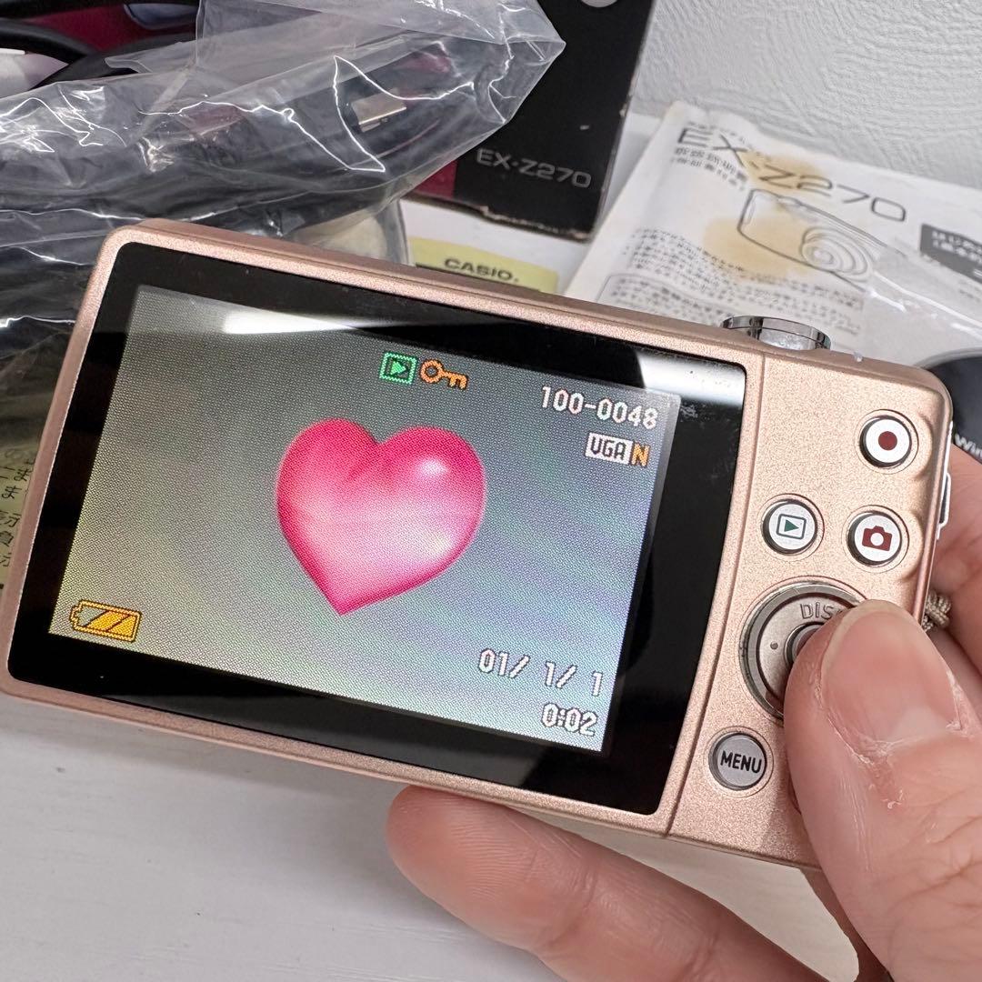 【希少】 CASIO EXILIM EX-Z270 ピンク　動作品　デジカメ