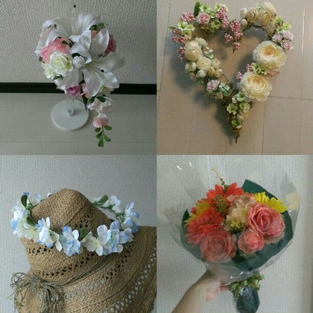 ブーケ　髪飾り　花かんむり　オーダーメイド