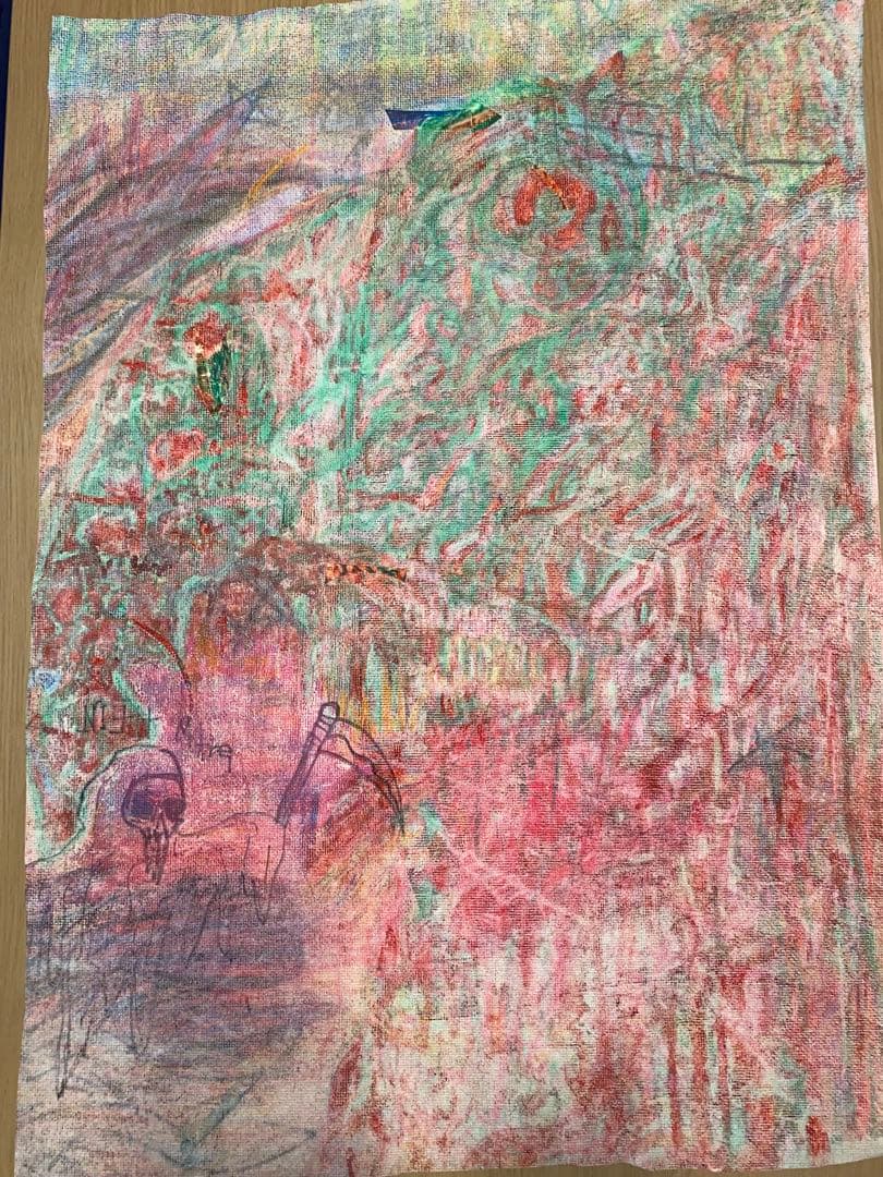 題名“Out of Coma” MARCELINE作　自作絵画