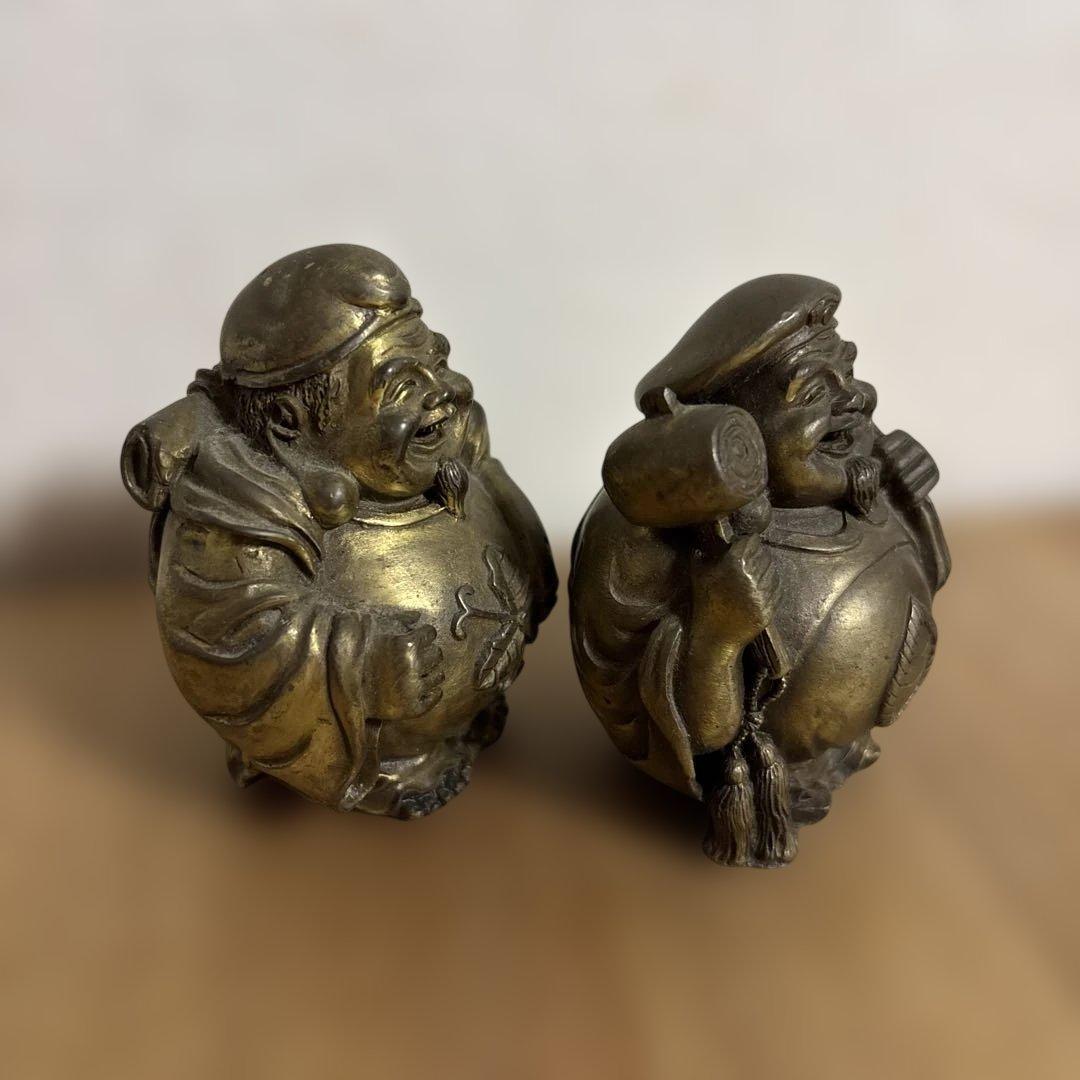 大黒様　布袋様　セット　縁起物　七福神　招福　工芸品　福徳