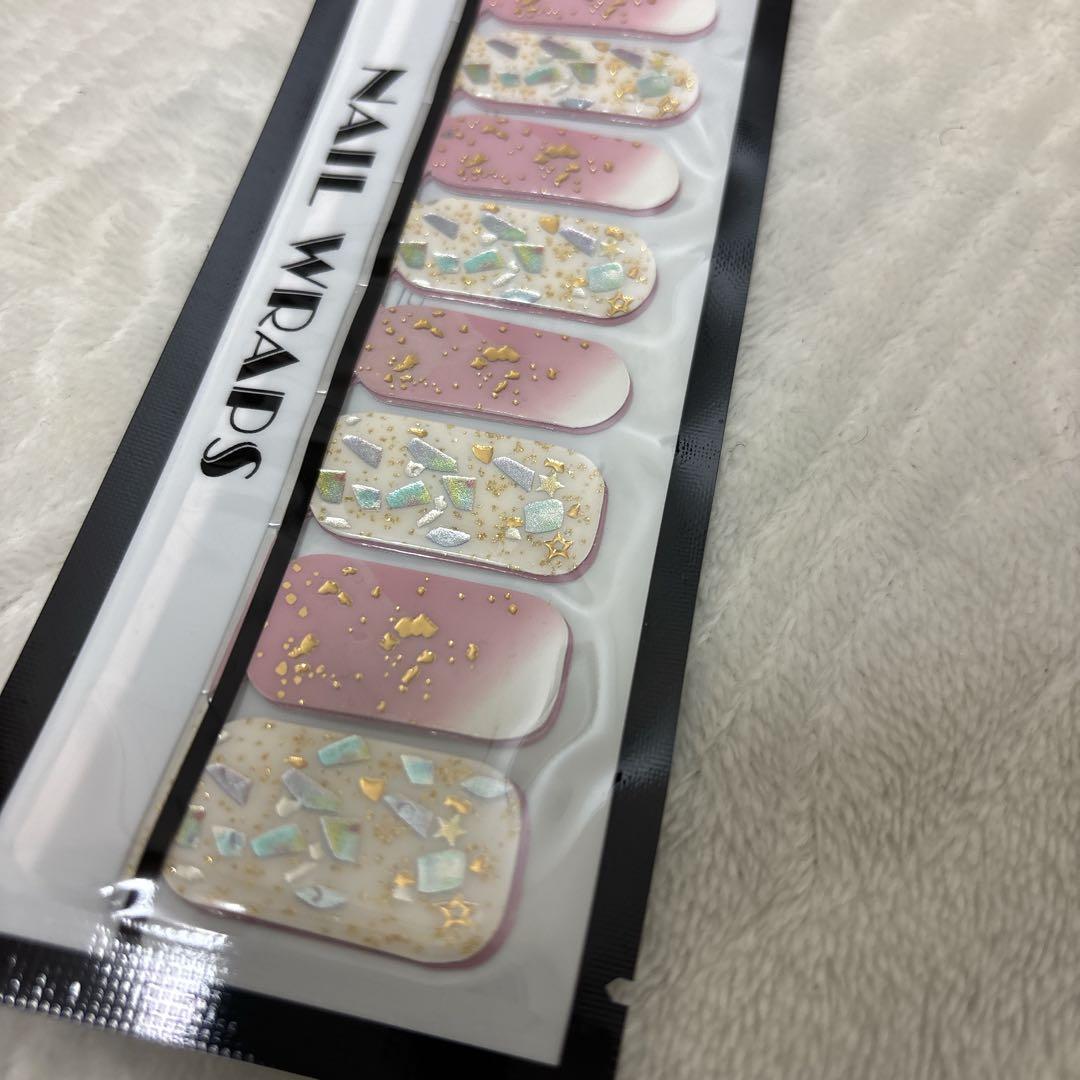 ネイルシール 手の爪 20Pcs 爪やすり付き ネイルステッカー ネイルアート